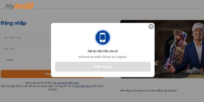 Điền chính xác các thông tin tài khoản theo yêu cầu